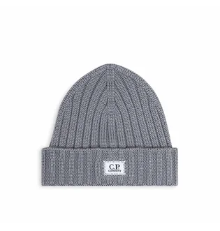 C.P. Company Extra Fine Merino Wool Beanie (Grau)