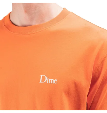 Dime Classic Small Logo T-Shirt (Orange)