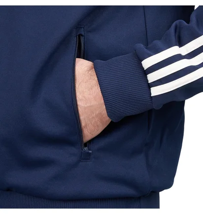 adidas x Pop Trading Company Bauer Track Top (Navy / Weiß)