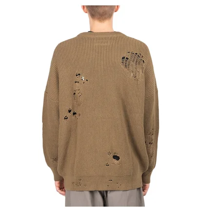 Neighborhood Savage.Crew /Ca-Knit Pullover (Khaki)