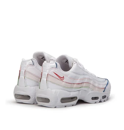 Nike WMNS Air Max 95 'Triple White' Colored Borders (Weiß)