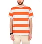 Norse Projects Johannes Wide Stripe (Rot / Hellbeige)