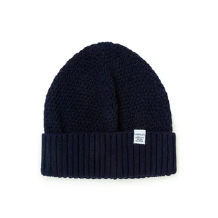 Norse Projects Norse Moss Stitch Beanie (Navy)