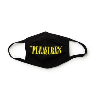 Pleasures Core Logo Face Mask (Schwarz)