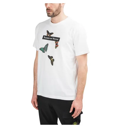 Raised by Wolves Butterflies Tee (Weiß)