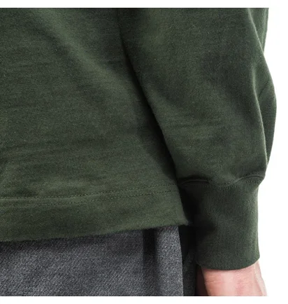 Snow Peak Heavy Cotton Garment Dyed Crewneck (Dunkelgrün)