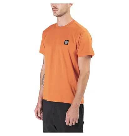 Stone Island Small Logo Patch T-Shirt (Orange)