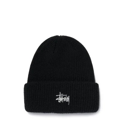 Stüssy Basic Cuff Beanie (Schwarz)
