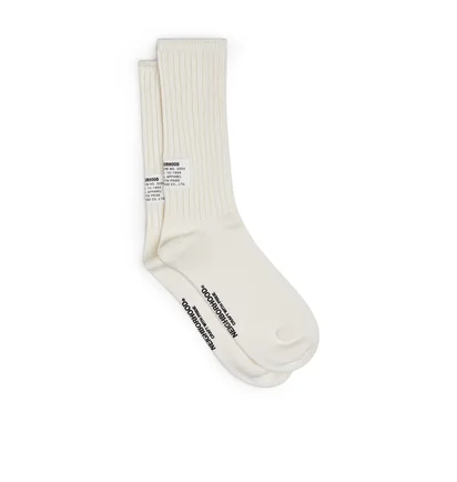 Neighborhood Rib Socks (Creme)