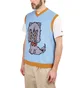 Brain Dead Kitty Cat Sweater Vest (Hellblau)