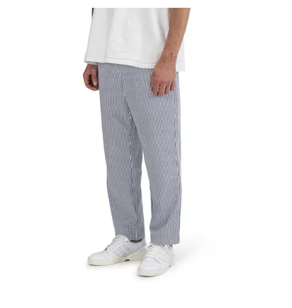 Chrystie NYC Stripe Seersucker Pants (Navy / Weiß)