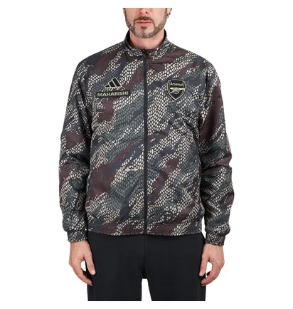 adidas x AFC x Maharishi Anthem Jacket (Schwarz / Hellgrün)
