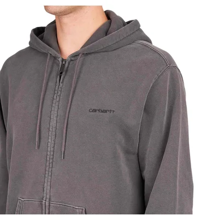 Carhartt WIP Hooded Duster Script Jacket (Schwarz)