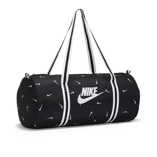 Nike Heritage Duffle Bag (Schwarz / Weiß)