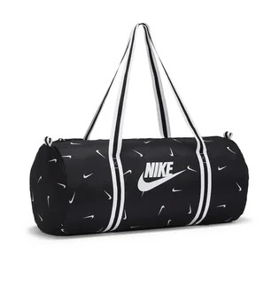 Nike Heritage Duffle Bag (Schwarz / Weiß)