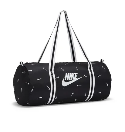 Nike Heritage Duffle Bag (Schwarz / Weiß)
