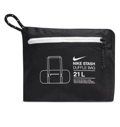 Nike Stash Duffle Bag (Schwarz / Weiß)
