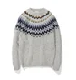 Norse Projects Birnir Fairisle (Hellgrau Meliert)