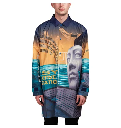 P.A.M. Lines In Time Long Coach Jacket (Multi)