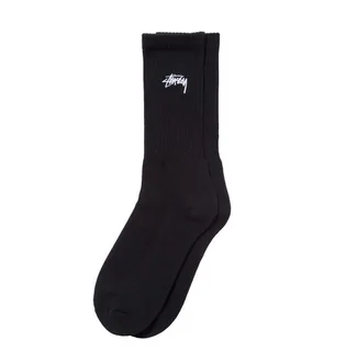 Stüssy Small Stock Crew Socks (Schwarz)