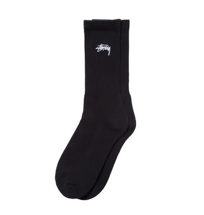 Stüssy Small Stock Crew Socks (Schwarz)