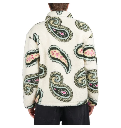 Obey Paisley Sherpa Jacket (Beige / Multi)