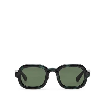 Brain Dead Newman Sunglasses (Schwarz / Grün)
