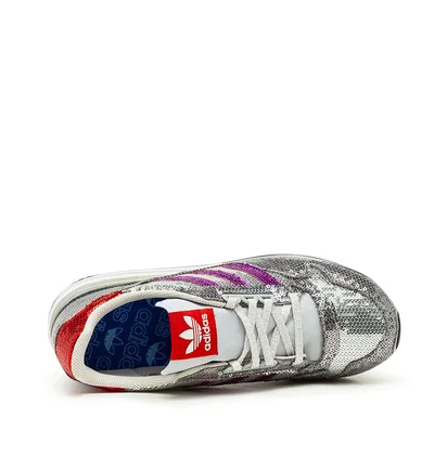 adidas W ZX 500 (Silber / Lila / Rot)