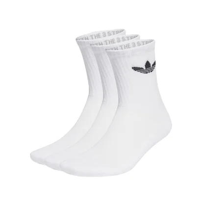 adidas Trefoil Cushion Crew Socks 3er Pack (Weiss)