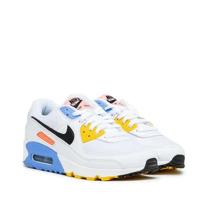Nike WMNS Air Max 90 (Weiß / Blau / Gelb)