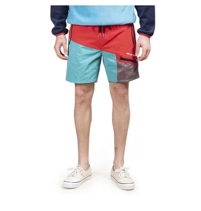 Aimé Leon Dore Color Blocked Hiking Shorts (Rot / Blau)