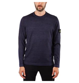 Stone Island Wool Sweat Shirt (Blau)