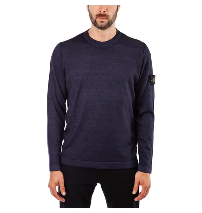 Stone Island Wool Sweat Shirt (Blau)