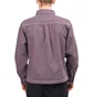 Stüssy Overdyed Hickory LS Zip Shirt (Lila)