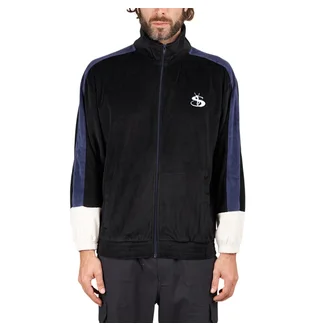 Yardsale Milano Track Top Velour (Navy)