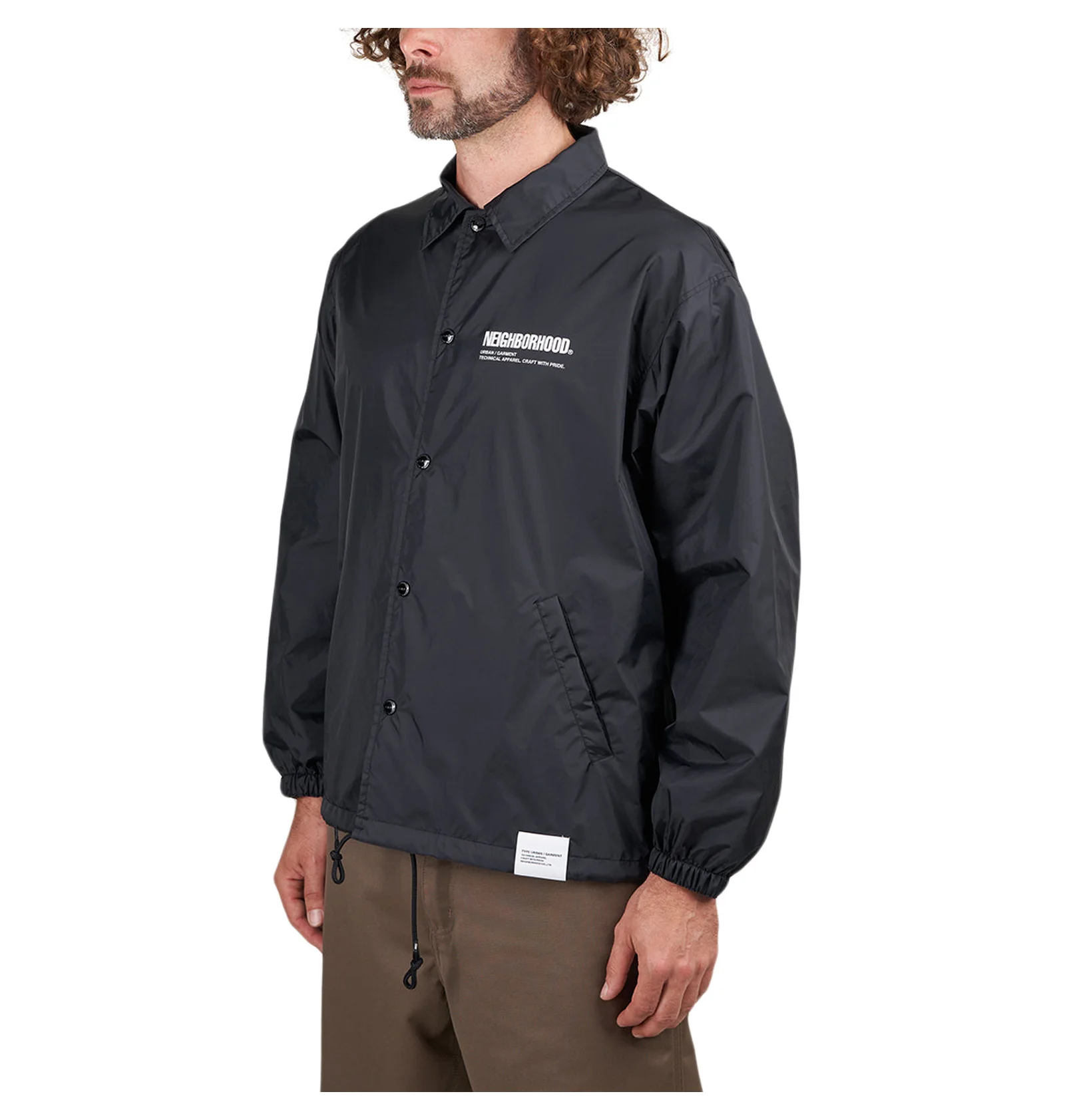 Neighborhood Windbreaker Jacket (Schwarz) 231TSNH-JKM01-BLACK