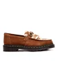 Dr. Martens Adrian Snaffle Hair-On Suede Loafer (Braun / Weiß)