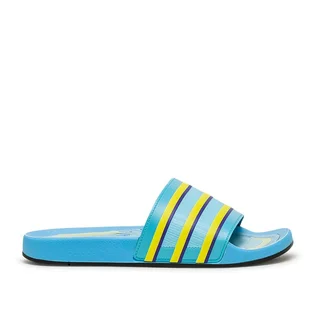 adidas Adilette Premium 'Aqua' (Blau / Gelb)