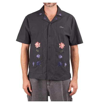 Dime Lotus Button Up SS (Schwarz)
