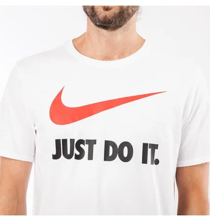 Nike ''Just Do It'' Swoosh T-Shirt (Weiß)