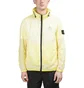 Stone Island Lamy Velour Zip Hooded Shell Jacket (Gelb)
