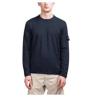 Stone Island Light Crewneck Knit Jumper (Navy)