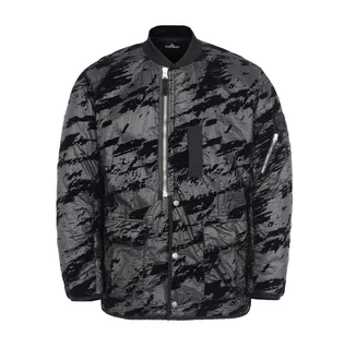 Stone Island Shadow Project Padded Bomber Jacket Lucid Flock (Schwarz)