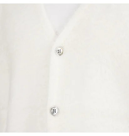 Stüssy Shaggy Cardigan (Weiss)