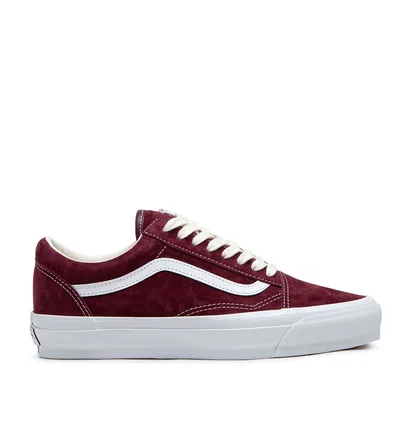 Vans Old Skool Reissue 36 (Dunkelrot / Weiß)
