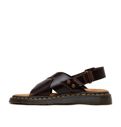 Dr. Martens Zane Brando Leather Slingback Sandals (Braun)