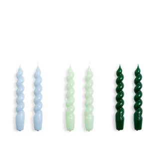 HAY Candle-Spiral Set of 6 (Multi)
