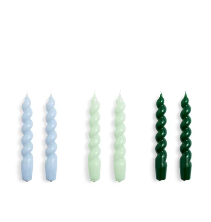 HAY Candle-Spiral Set of 6 (Multi)