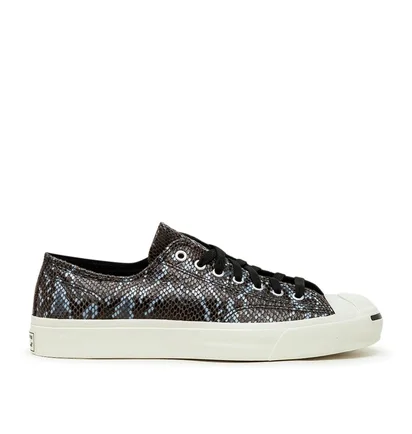 Converse Jack Purcell OX Archive Reptile Low (Schwarz / Blau)