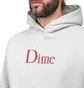 Dime Classic Logo Hoodie (Grau / Rot)